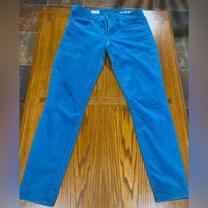GAP 1969 corduroy Jean leggings deep turquoise colour